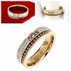 Ring 19,00 mm, goldener Edelstahl