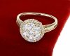 Goldring 18,60 mm. vergoldete Verlobung Xuping