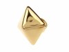 Ring 18,30 mm, goldener Edelstahl