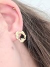 goldene Ohrringe aus Edelstahl