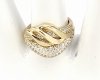 Goldring 18,60 mm. vergoldete Verlobung Xuping
