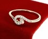 Goldring 18,60 mm. vergoldete Verlobung Xuping