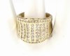 Goldring 18,60 mm. vergoldete Verlobung Xuping