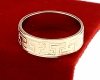 Goldring 18,60 mm. vergoldete Verlobung Xuping