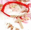 GOLDENES ARMBAND MIT EDELSTAHL