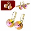 exklusive swarovski vergoldete ohrringe
