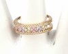 Goldring 18,60 mm. vergoldete Verlobung Xuping
