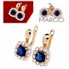exklusive swarovski vergoldete ohrringe