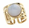 Ring 18,30 mm, goldener Edelstahl