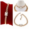 Armband aus 18 Karat vergoldetem Gold