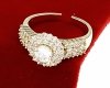 Goldring 17,00 mm. vergoldete Verlobung Xuping