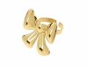 Ring 18,30 mm, goldener Edelstahl