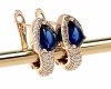 exklusive swarovski vergoldete ohrringe