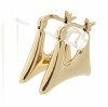 goldene Ohrringe aus Edelstahl