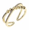 Goldring 18,60 mm. vergoldete Verlobung Xuping