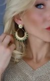 goldene Ohrringe aus Edelstahl