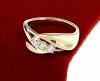 Goldring 18,60 mm. vergoldete Verlobung Xuping