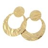 gold earrings made of stainless steel