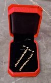gold earrings made of stainless steel