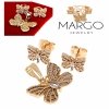 18k gold plated set pendant earrings xuping