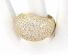 gold ring 18,60mm. gold-plated engagement xuping