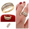 gold ring 18,60mm. gold-plated engagement xuping