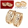 gold plated earrings with exclusive cubic zirconia