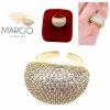 gold ring 17,00mm. gold-plated engagement xuping