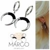 gold earrings made of stainless steel