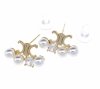 gold plated earrings with exclusive cubic zirconia