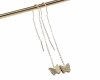 gold earrings made of stainless steel