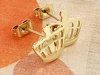 gold earrings made of stainless steel