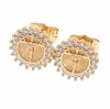 18k gold plated set pendant earrings xuping