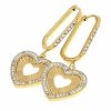 gold earrings made of stainless steel