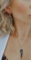 gold earrings made of stainless steel
