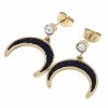 gold earrings made of stainless steel
