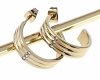 gold earrings made of stainless steel