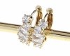 gold plated earrings with exclusive cubic zirconia