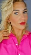 gold earrings made of stainless steel