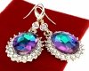 gold plated earrings with exclusive cubic zirconia