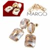 gold plated earrings with exclusive cubic zirconia