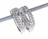 gold plated earrings with exclusive cubic zirconia