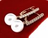 exclusive swarovski gold-plated earrings