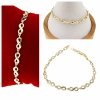 gold bracelet for a gold-plated leg