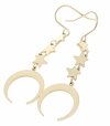 gold earrings made of stainless steel
