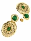 gold earrings made of stainless steel