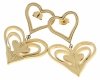 gold earrings made of stainless steel