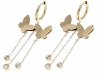 gold earrings made of stainless steel