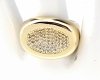 gold ring 17,00mm. gold-plated engagement xuping