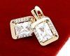exclusive swarovski gold-plated earrings